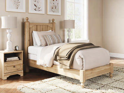 Stuart Furniture Outlet - Ashley Furniture - Aleaport Bedroom - Twin Panel Bed / Warm Brown - PCB1075B2