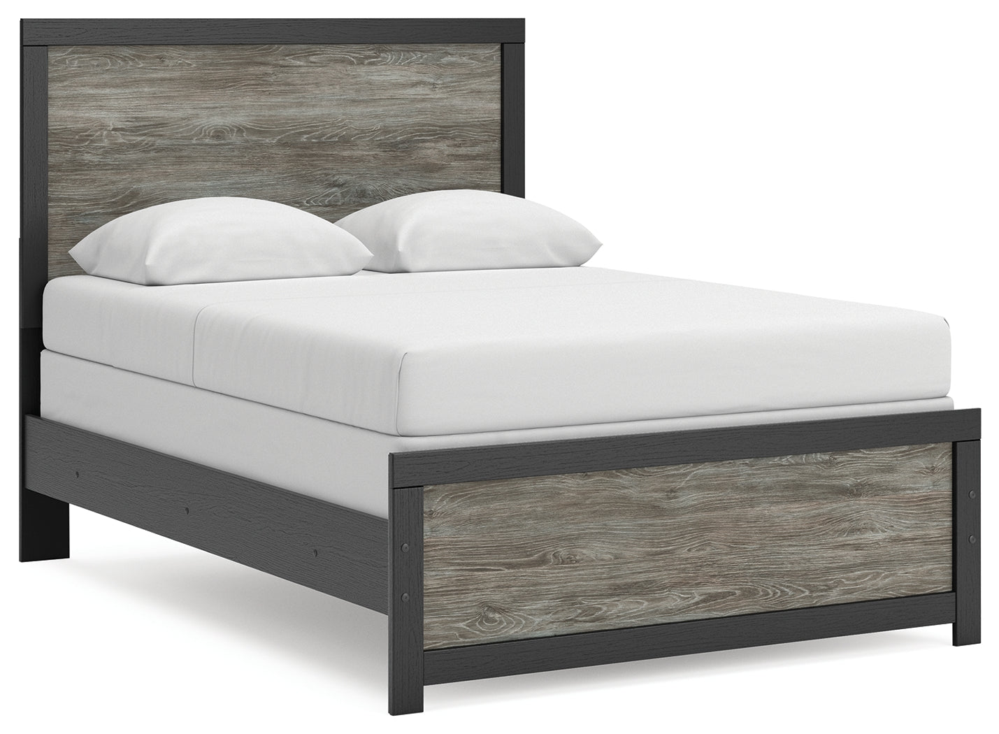 Stuart Furniture Outlet - Ashley Furniture - Broachmyn Bedroom - Full Panel Bed / Black/Gray - PCB1118B9