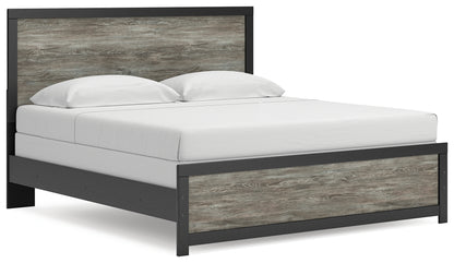 Stuart Furniture Outlet - Ashley Furniture - Broachmyn Bedroom - King Panel Bed / Black/Gray - PCB1118B7