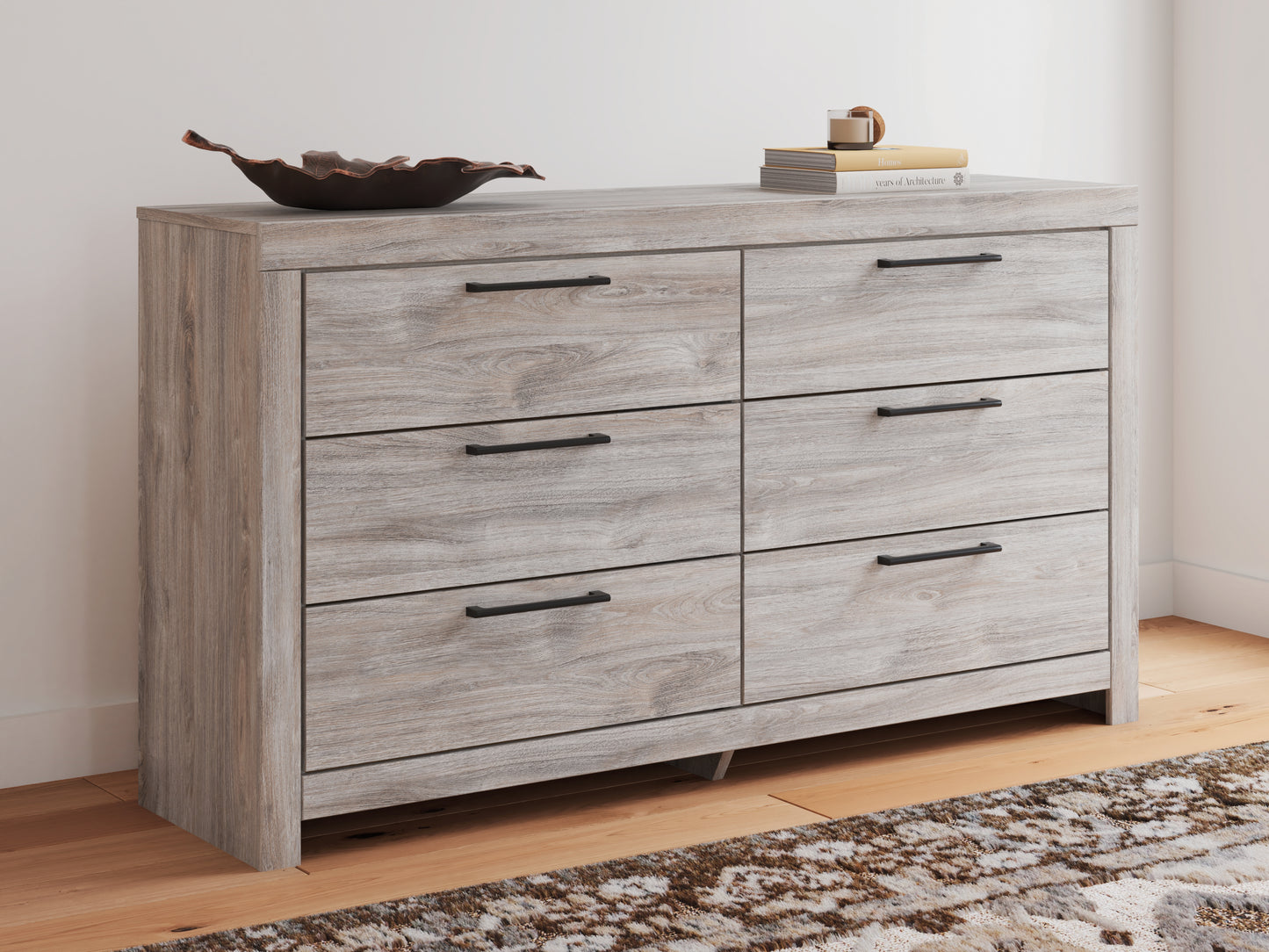 Stuart Furniture Outlet - Ashley Furniture - Broachmyn Bedroom - Six Drawer Dresser / Gray - PCB1120-31