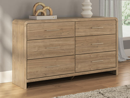 Stuart Furniture Outlet - Ashley Furniture - Gramburg Bedroom - Six Drawer Dresser / Warm Natural Brown - PCB1121-31