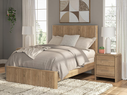 Stuart Furniture Outlet - Ashley Furniture - Gramburg Bedroom - Full Panel Bed / Warm Natural Brown - PCB1121B3