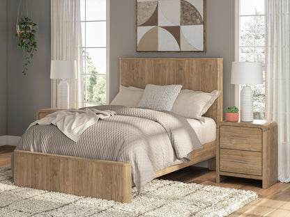 Stuart Furniture Outlet - Ashley Furniture - Gramburg Bedroom - Full Panel Platform Bed / Warm Natural Brown - PCB1121B9