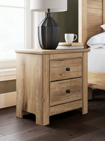 Stuart Furniture Outlet - Ashley Furniture - Makidern Bedroom - Two Drawer Night Stand / Tan - PCB1170-92