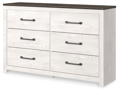 Stuart Furniture Outlet - Ashley Furniture - Gerridan Bedroom - Six Drawer Dresser / White/Gray - B1190-31