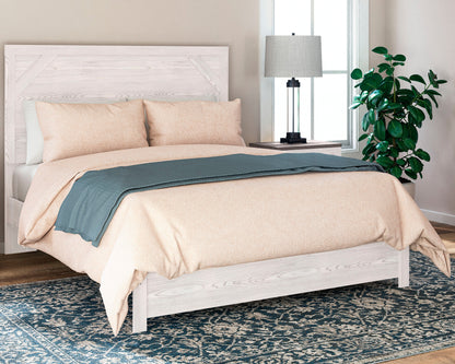 Stuart Furniture Outlet - Ashley Furniture - Gerridan Bedroom - Queen Panel Bed / White/Gray - B1190B2