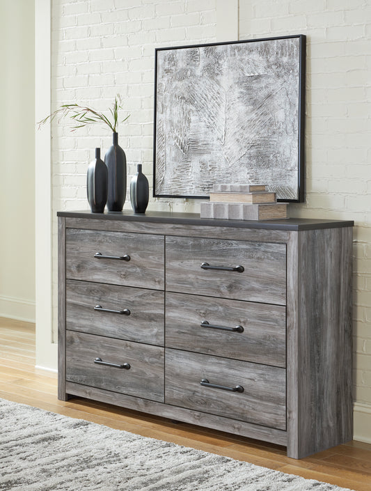 Stuart Furniture Outlet - Ashley Furniture - Bronyan Bedroom - Dresser and Mirror / Dark Gray - B1290B1