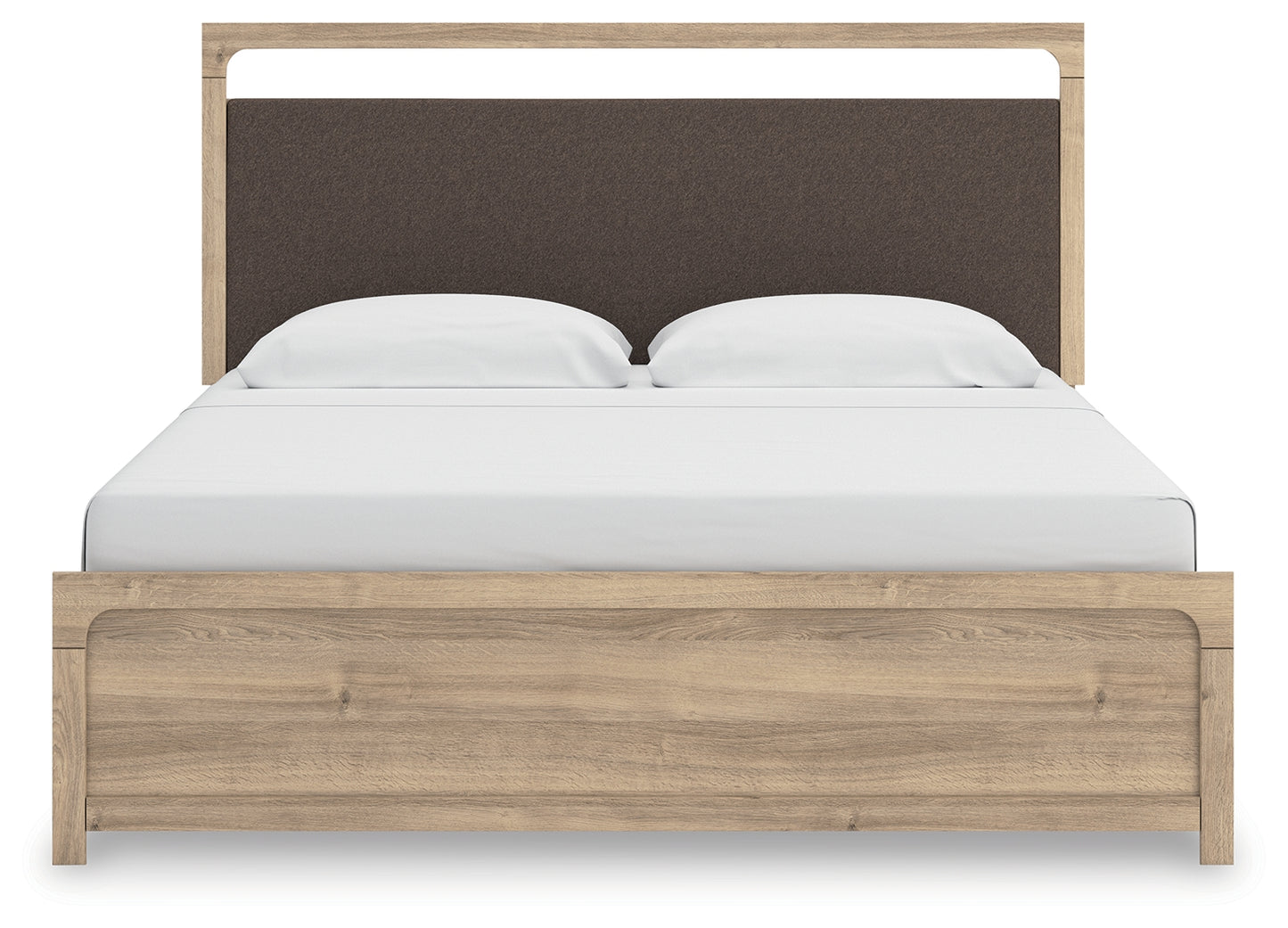 Stuart Furniture Outlet - Ashley Furniture - Kinlanni Bedroom - King Upholstered Panel Bed / Tan - PCB1360B15