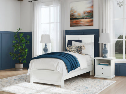 Stuart Furniture Outlet - Ashley Furniture - Bostwick Shoals Bedroom - Twin Panel Bed / White - B139B41