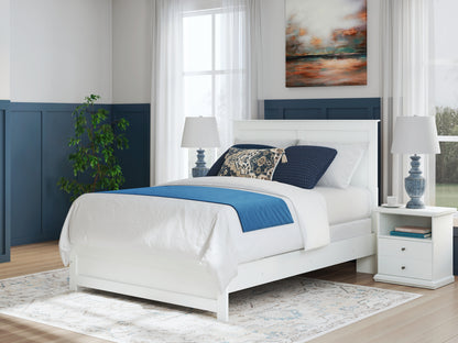 Stuart Furniture Outlet - Ashley Furniture - Bostwick Shoals Bedroom - Queen Panel Bed / White - B139B43