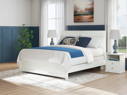 Stuart Furniture Outlet - Ashley Furniture - Bostwick Shoals Bedroom - King Panel Bed / White - B139B47