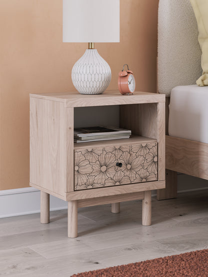 Stuart Furniture Outlet - Ashley Furniture - Arloster Bedroom - One Drawer Night Stand / Tan - PCB1566-91