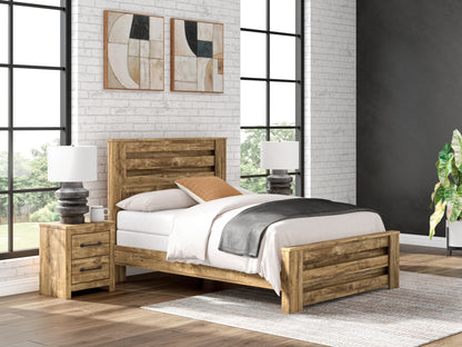 Stuart Furniture Outlet - Ashley Furniture - Maystonna Bedroom - Queen Panel Bed / Brown - PCB1580B4