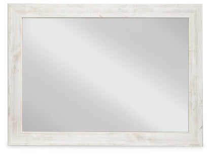 Stuart Furniture Outlet - Ashley Furniture - Paxberry Bedroom - Bedroom Mirror / Whitewash - B181-36