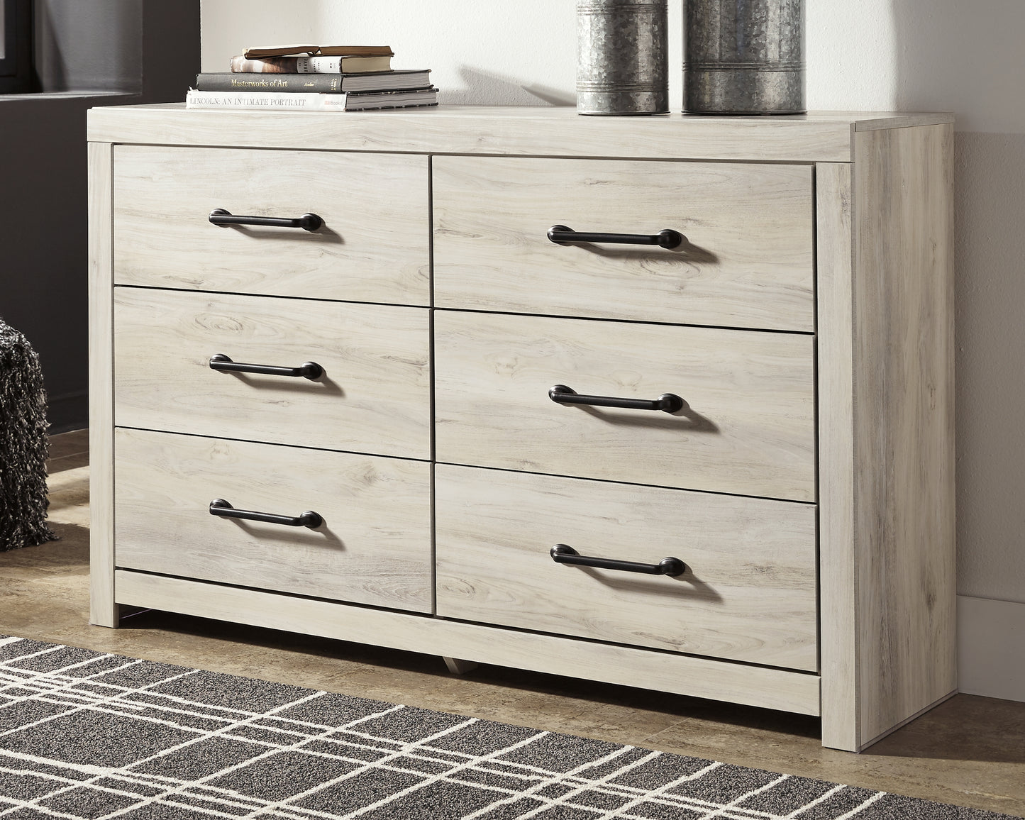 Stuart Furniture Outlet - Ashley Furniture - Cambeck Bedroom - Six Drawer Dresser / Whitewash - B192-31