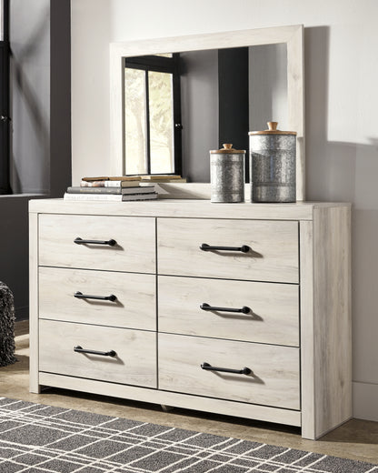 Stuart Furniture Outlet - Ashley Furniture - Cambeck Bedroom - Dresser and Mirror / Whitewash - B192B1