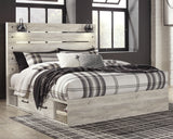 King Panel Bed with 4 Storage Drawers