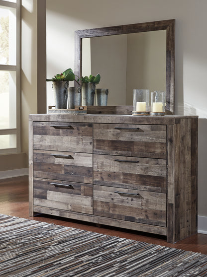 Stuart Furniture Outlet - Ashley Furniture - Derekson Bedroom - Dresser and Mirror / Multi Gray - B200B1