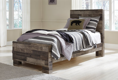 Stuart Furniture Outlet - Ashley Furniture - Derekson Bedroom - Twin Panel Bed / Multi Gray - B200B2