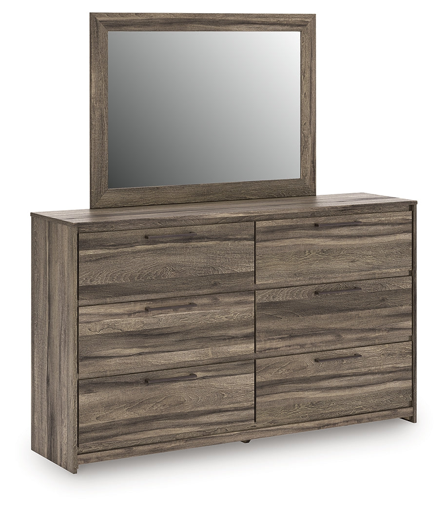 Stuart Furniture Outlet - Ashley Furniture - Elbrim Bedroom - Dresser and Mirror / Brown - PCB2005B1