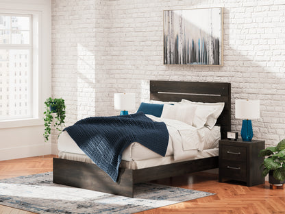 Stuart Furniture Outlet - Ashley Furniture - Hollivern Bedroom - Queen Panel Bed / Dark Gray - PCB2108B2
