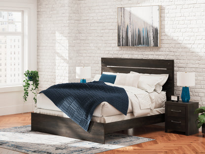 Stuart Furniture Outlet - Ashley Furniture - Hollivern Bedroom - King Panel Bed / Dark Gray - PCB2108B8