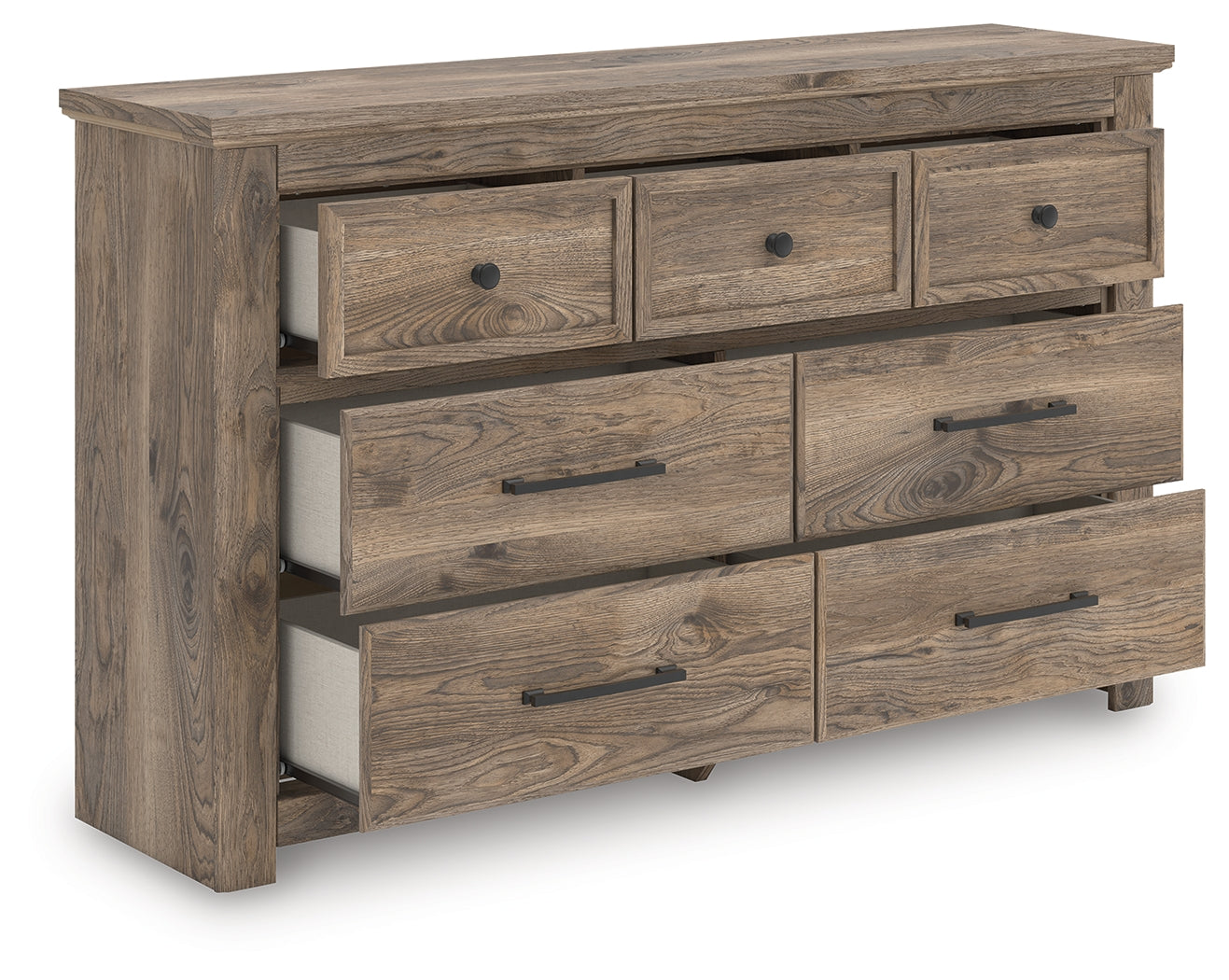 Stuart Furniture Outlet - Ashley Furniture - Rusticott Bedroom - Seven Drawer Dresser / Brown - PCB2260-31