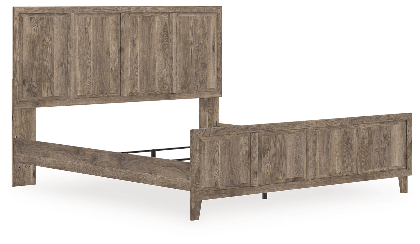 Stuart Furniture Outlet - Ashley Furniture - Rusticott Bedroom - King Panel Bed / Brown - PCB2260B6