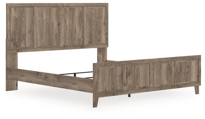 Stuart Furniture Outlet - Ashley Furniture - Rusticott Bedroom - King Panel Bed / Brown - PCB2260B6