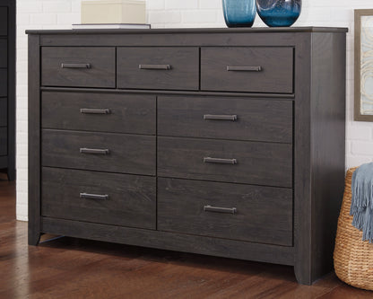 Stuart Furniture Outlet - Ashley Furniture - Brinxton Bedroom - Seven Drawer Dresser / Charcoal - B249-31