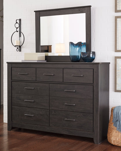 Stuart Furniture Outlet - Ashley Furniture - Brinxton Bedroom - Full Panel Bed / Charcoal - B249B5