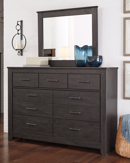 Stuart Furniture Outlet - Ashley Furniture - Brinxton Bedroom - Full Panel Bed / Charcoal - B249B5