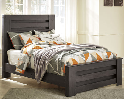 Stuart Furniture Outlet - Ashley Furniture - Brinxton Bedroom - Full Panel Bed / Charcoal - B249B5