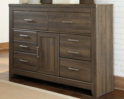 Stuart Furniture Outlet - Ashley Furniture - Juararo Bedroom - Six Drawer Dresser / Dark Brown - B251-31