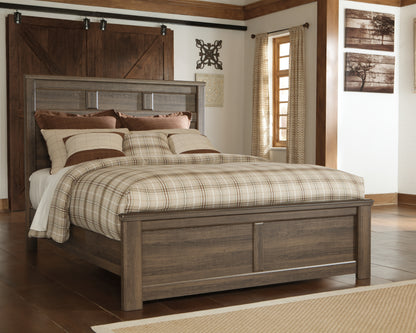 Stuart Furniture Outlet - Ashley Furniture - Juararo Bedroom - Queen Panel Bed / Dark Brown - B251B6