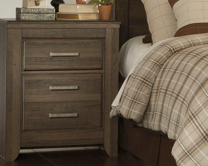 Stuart Furniture Outlet - Ashley Furniture - Juararo Bedroom - California King Poster Bed / Dark Brown - B251B12