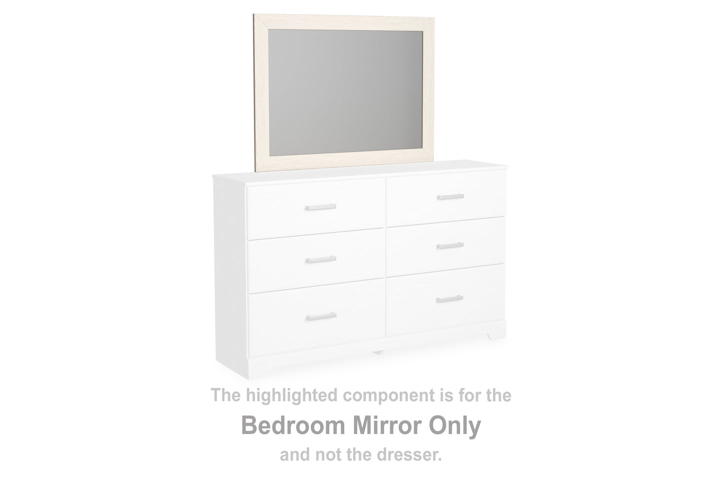 Stuart Furniture Outlet - Ashley Furniture - Stelsie Bedroom - Bedroom Mirror / White - B2588-36