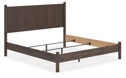 Stuart Furniture Outlet - Ashley Furniture - Pamytta Bedroom - King Panel Bed / Brown - PCB2614B26