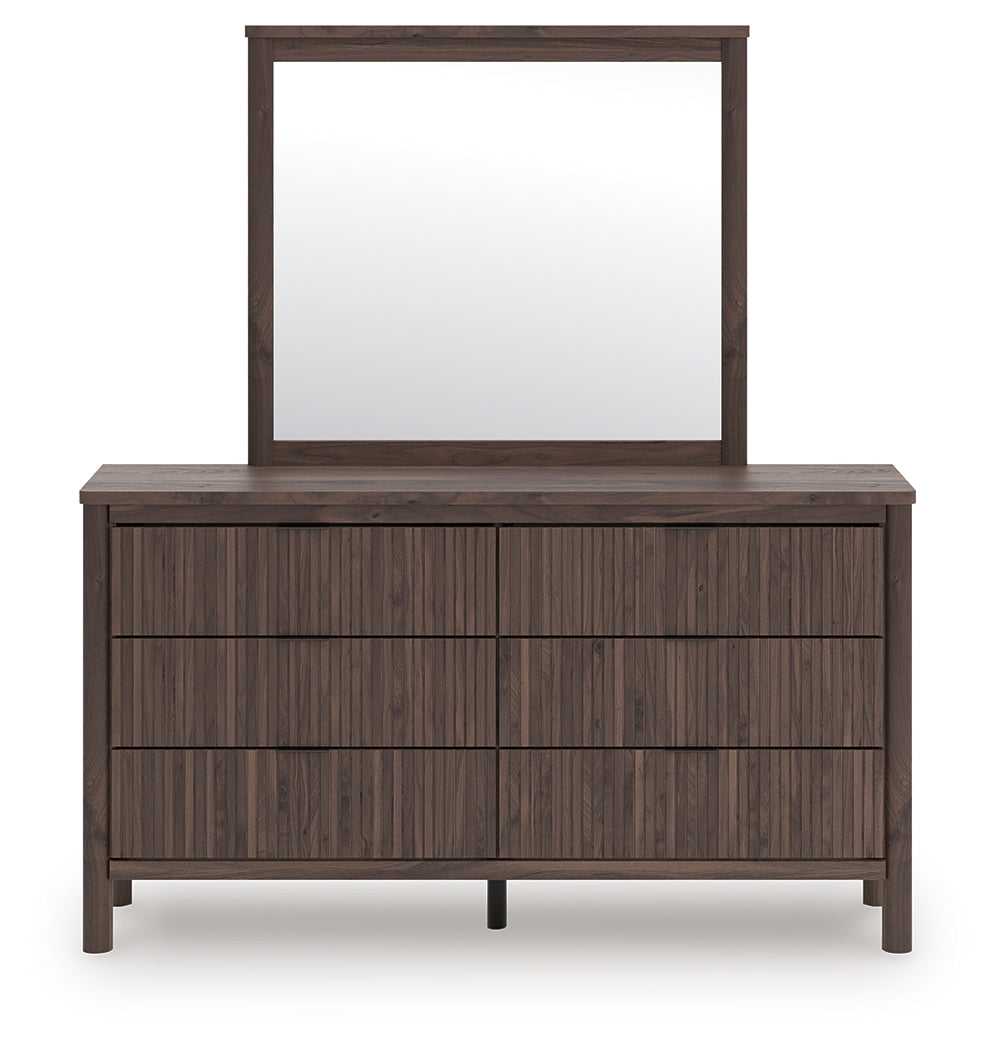 Stuart Furniture Outlet - Ashley Furniture - Pamytta Bedroom - Dresser and Mirror / Brown - PCB2614B1
