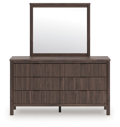 Stuart Furniture Outlet - Ashley Furniture - Pamytta Bedroom - Dresser and Mirror / Brown - PCB2614B1