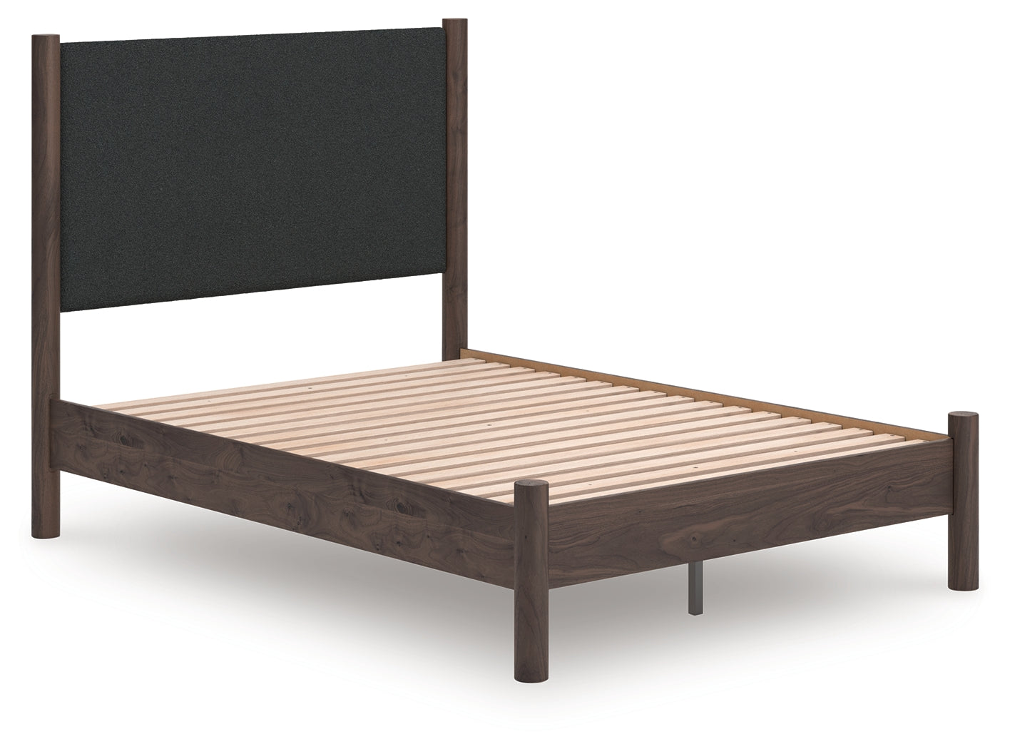 Stuart Furniture Outlet - Ashley Furniture - Pamytta Bedroom - Full Upholstered Panel Platform Bed / Brown - PCB2614B10