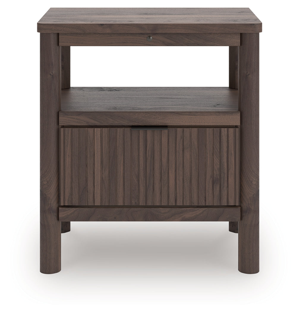 Stuart Furniture Outlet - Ashley Furniture - Pamytta Bedroom - One Drawer Night Stand / Brown - PCB2614-91