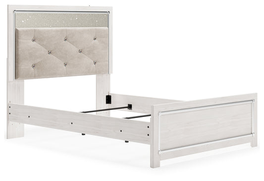 Stuart Furniture Outlet - Ashley Furniture - Altyra Bedroom - Queen Upholstered Storage Bed / White - B2640B17