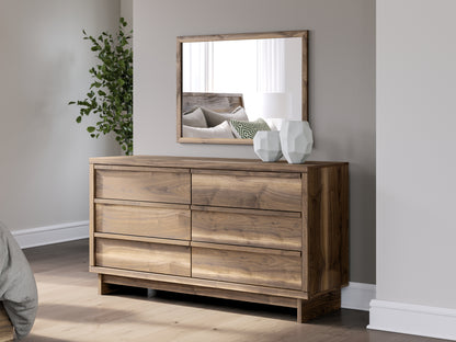 Stuart Furniture Outlet - Ashley Furniture - Chirason Bedroom - Dresser and Mirror / Brown - PCB3367B1