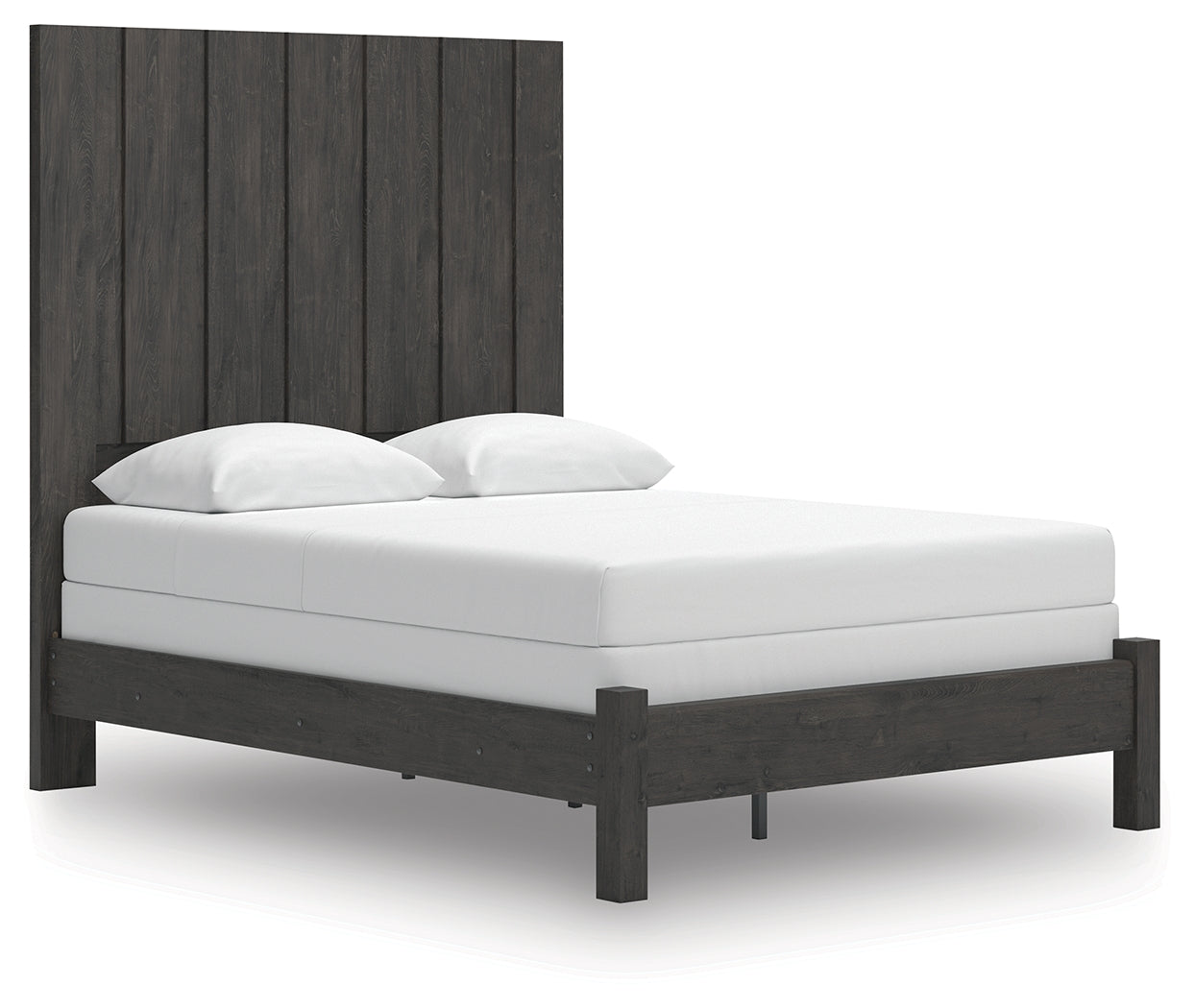 Stuart Furniture Outlet - Ashley Furniture - Fraluna Bedroom - Queen Panel Bed / Charcoal - PCB3370B2