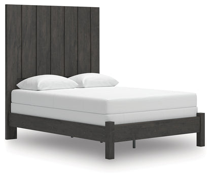 Stuart Furniture Outlet - Ashley Furniture - Fraluna Bedroom - Queen Panel Bed / Charcoal - PCB3370B2