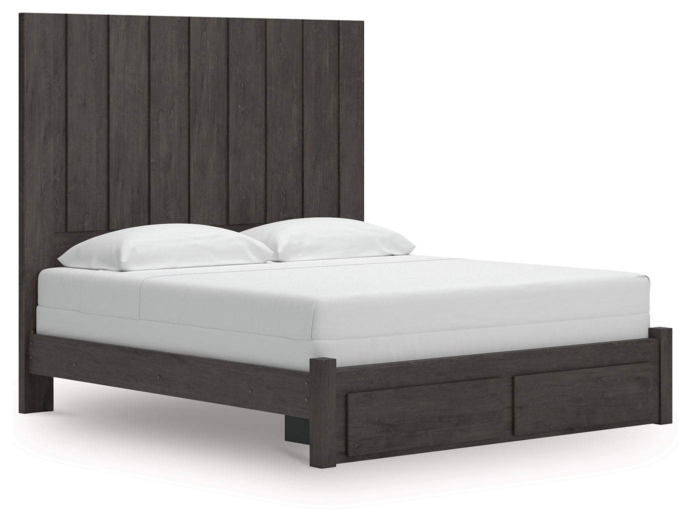 Stuart Furniture Outlet - Ashley Furniture - Fraluna Bedroom - King Panel Storage Bed / Charcoal - PCB3370B9