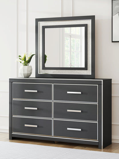 Stuart Furniture Outlet - Ashley Furniture - Zuraleus Bedroom - Dresser and Mirror / Black - PCB3380B1