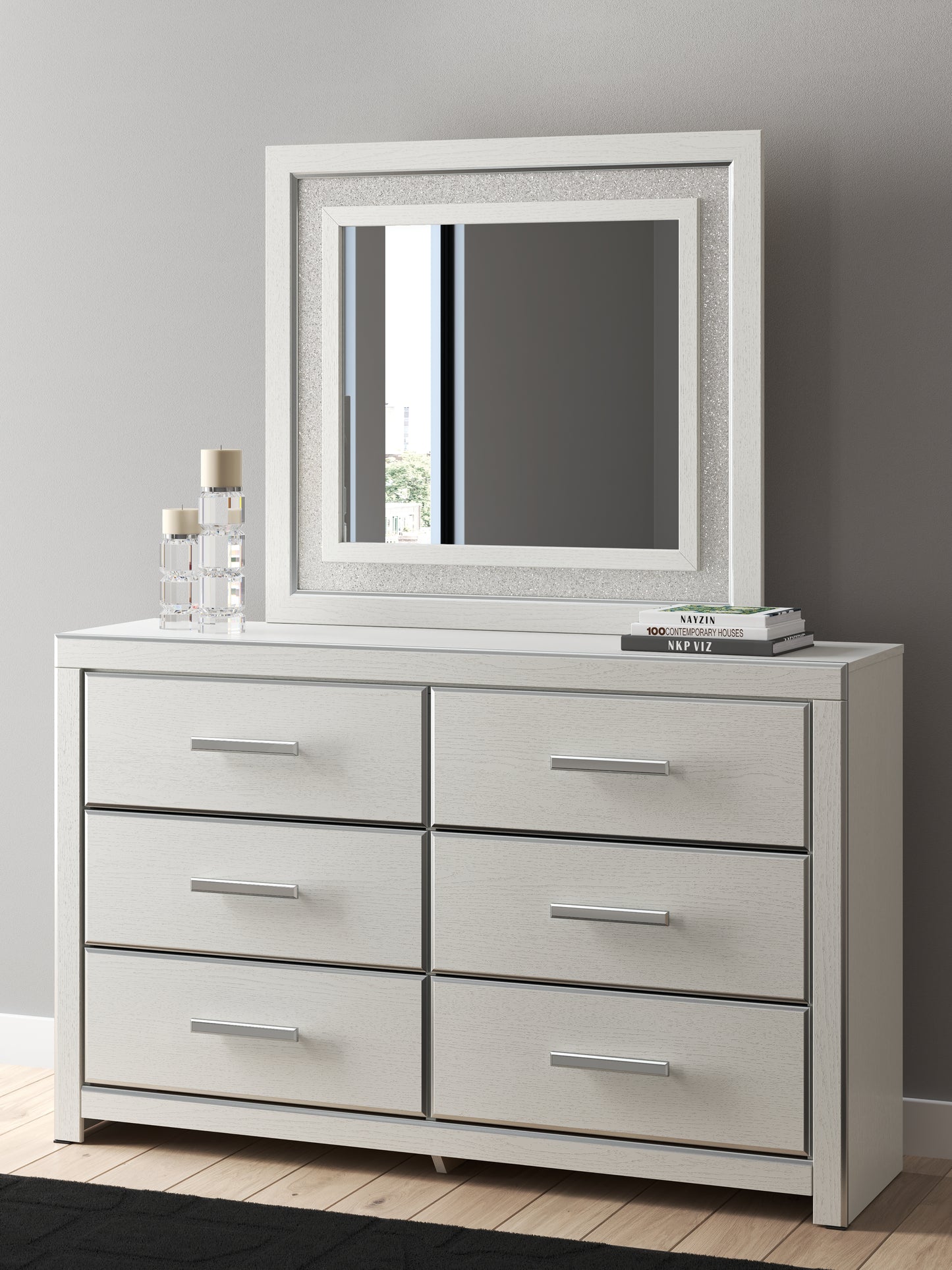 Stuart Furniture Outlet - Ashley Furniture - Zuraleus Bedroom - Dresser and Mirror / White - PCB3381B1