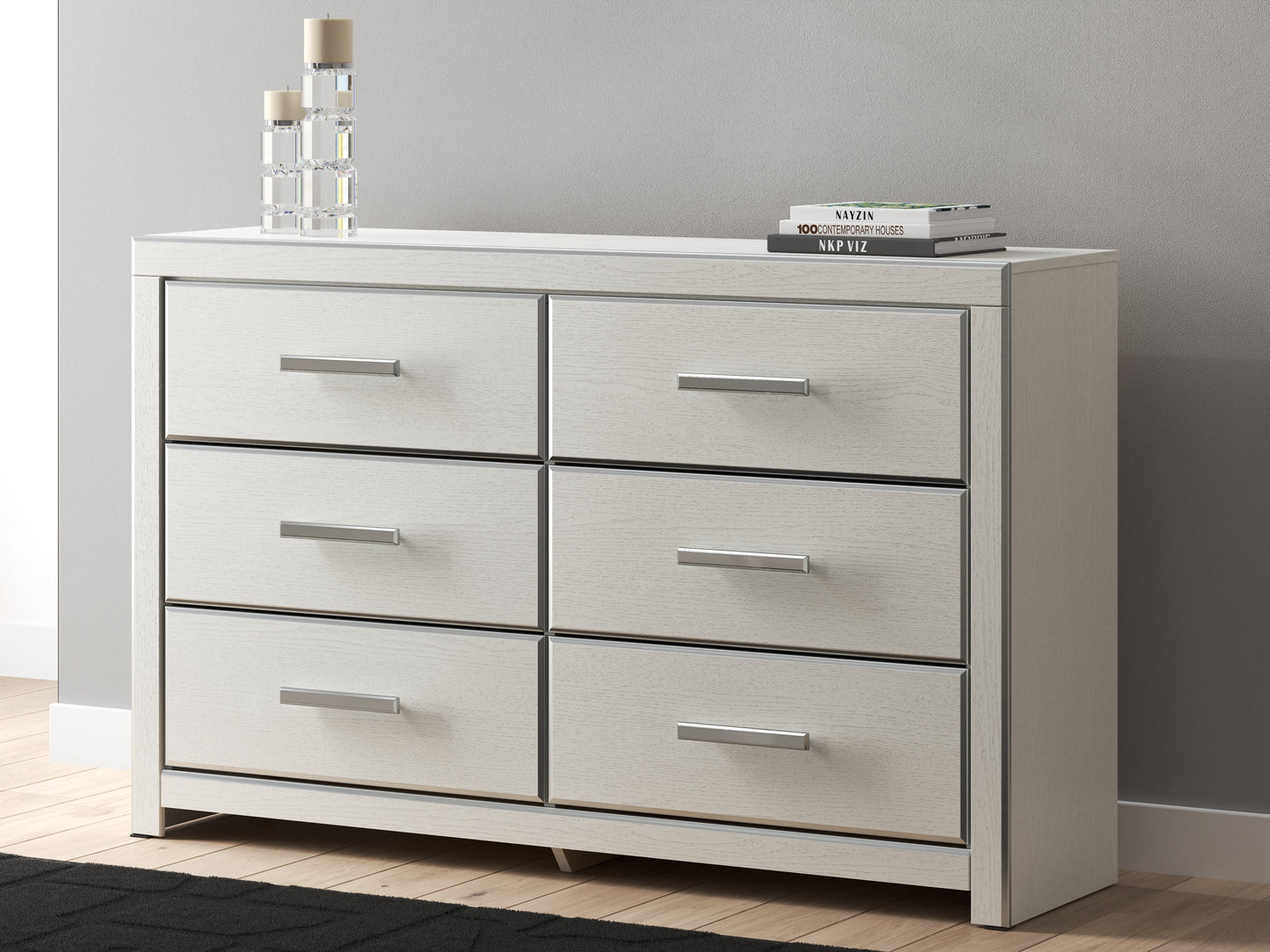 Stuart Furniture Outlet - Ashley Furniture - Zuraleus Bedroom - Six Drawer Dresser / White - PCB3381-31
